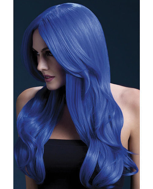 Smiffy The Fever Wig Collection Khloe - Neon Blue - Nifty Wigs