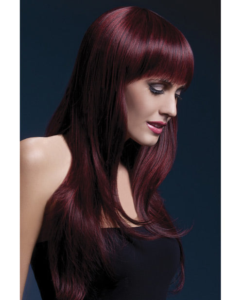 Smiffy The Fever Wig Collection Sienna - Black Cherry - Nifty Wigs