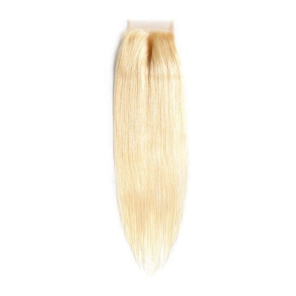 Russian Blonde Brazilian Straight Closure - Nifty Wigs