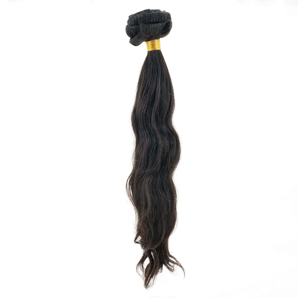 Indian Curly Natural Black Clip-In Extensions - Nifty Wigs