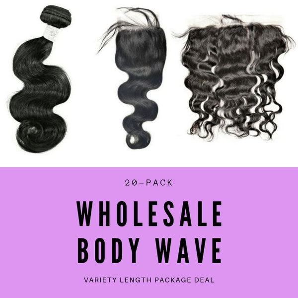 Malaysian Body Wave Variety Length Wholesale Package - Nifty Wigs